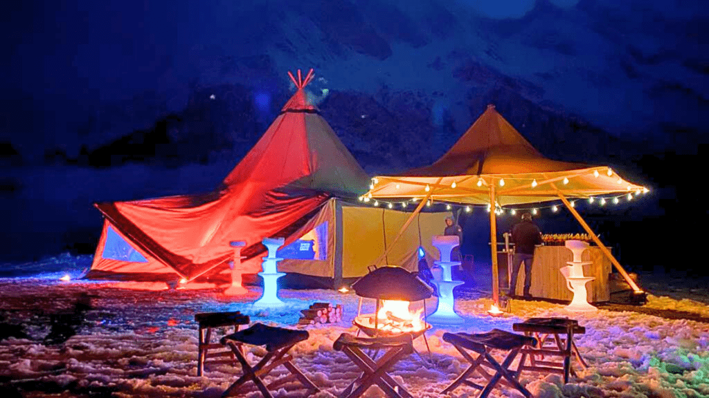 Anniversaire entreprise expérience tipi montagne 10