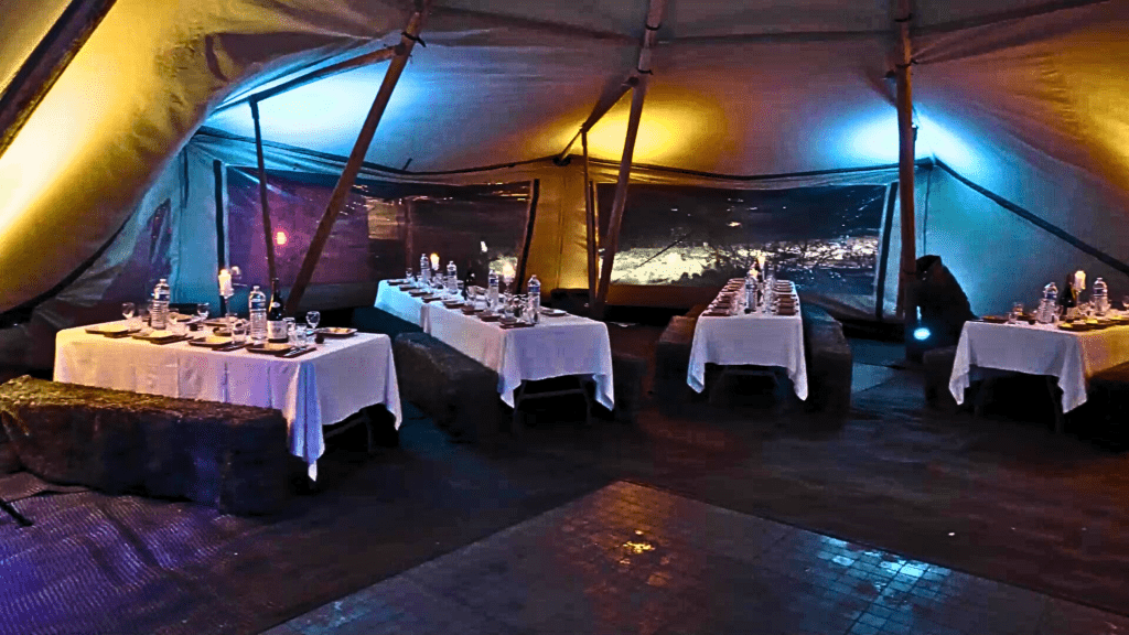 Anniversaire entreprise expérience tipi montagne 9