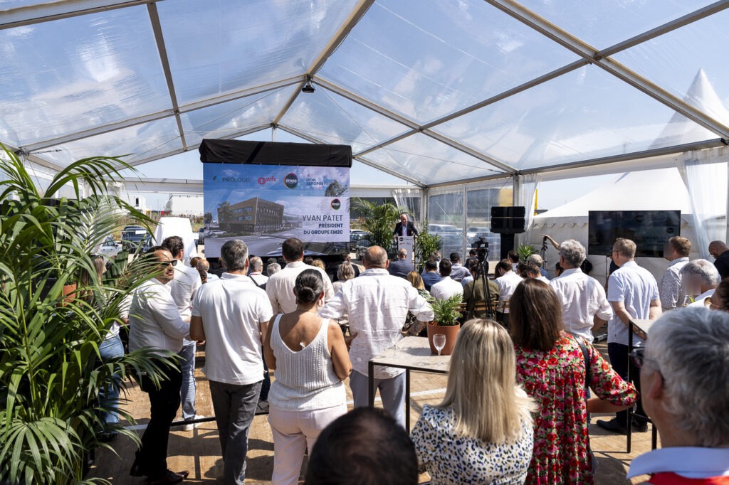 Pose de première pierre Lyon 2