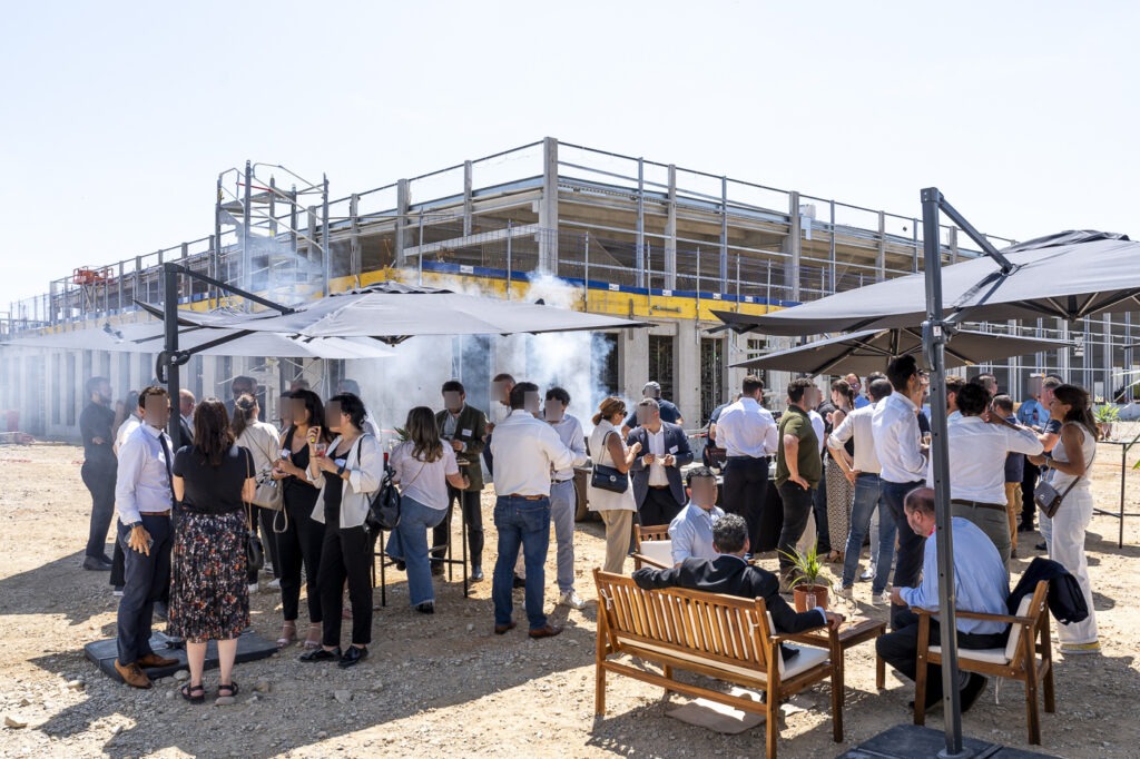 Pose de première pierre Lyon 8