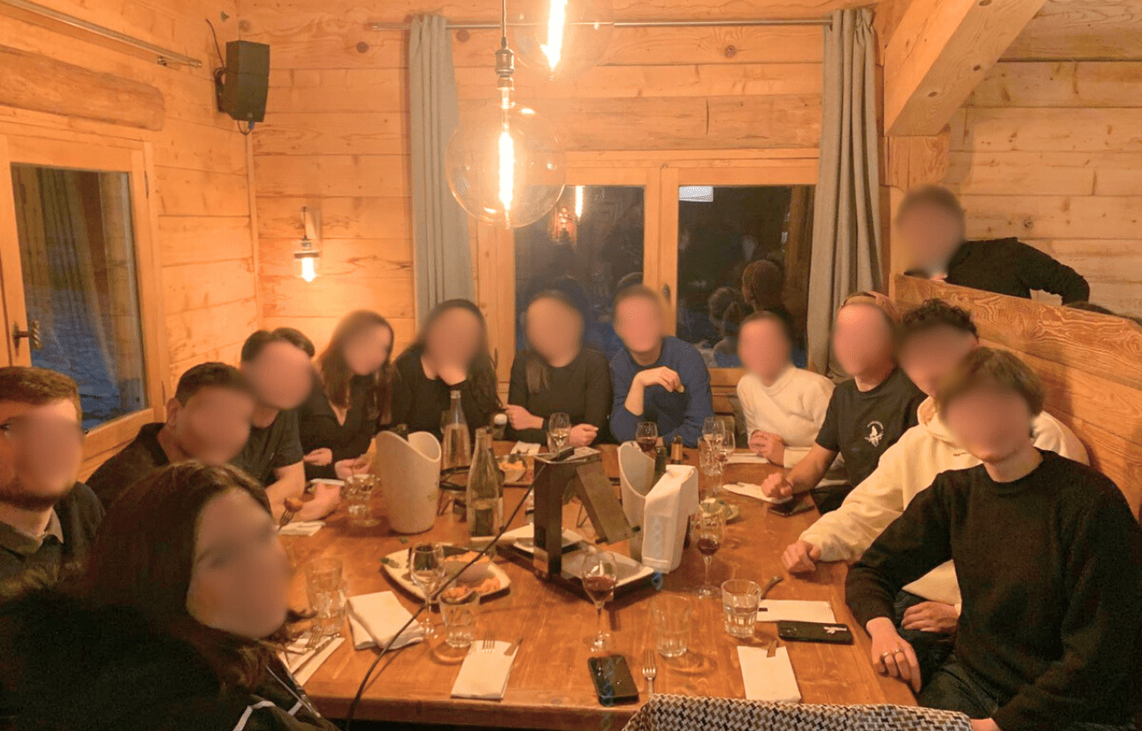 Week-end dans les Alpes soirée festive