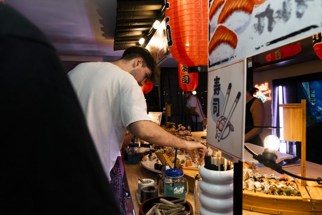 Stand sushis événement entreprise